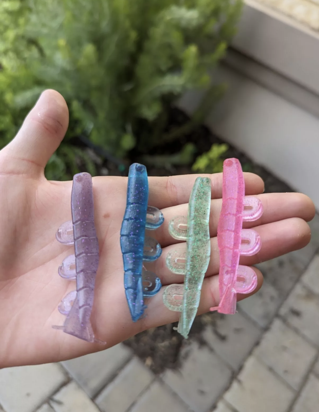 Soft Plastic Prawn Lures - 5 pack - 7cm